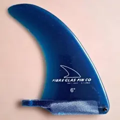 FIBRE GLAS FIN CO サーフボードフィン 6インチ　ブルー