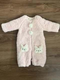 ウサギポケット付き　ピンクアウター（50-70）