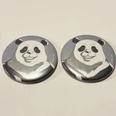 呪術廻戦　Ani-Art マット缶バッジ　パンダ　2点セット