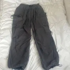 ドローストリング カーゴパンツ ワイドシルエット