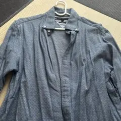 TOMMY HILFIGERブルー ドット柄 シャツ S