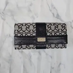 &byP&Dロゴ入り二つ折り財布 /ブラック長財布