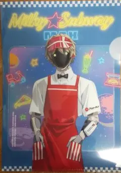 ミルキーサブウェイ × Pizza Hut クリアファイル　〔マックス］