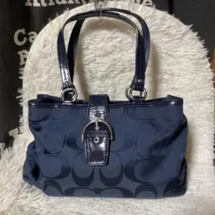 コーチ　ショルダーバッグ　トートバッグ　　シグネチャー　ソーホー