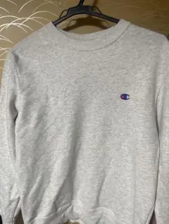 Champion グレー クルーネック トレーナー