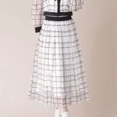 ◇ シアーチェックタックスカート