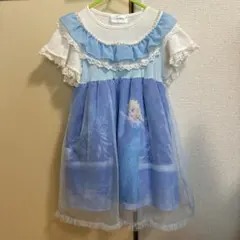 マジョリカ ディズニープリンセス エルサ 半袖ワンピース 110 ドレス アナ雪