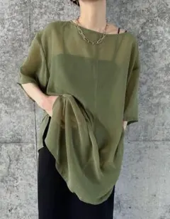 select MOCA by son オーバーシアートップス