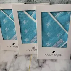 【courreges 】クレージュ　タオルハンカチ ３枚セット　箱入りのサムネイル