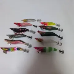 オモリグ用エギいろいろ11本セットダートマックス、スピードメタル、デスフォールのサムネイル