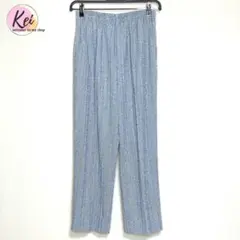 ✳️ シニア 高齢者 ミセス ストライプ ズボン パンツ スラックス M 日本製