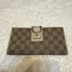 GUCCI GGパターン 長財布 ブラウン