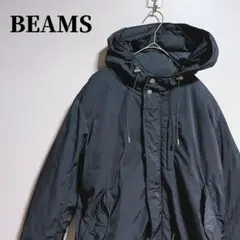 BEAMS ビームス　ブラック フード付きジャンパー