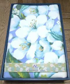 NOUVELLE LUNE 花柄フリース毛布