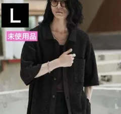 新品 タグ付き【WYM LIDNM 】MESH KNIT SHIRT ブラウンのサムネイル