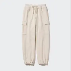 UNIQLO スウェットカーゴパンツ アイボリー Mサイズ