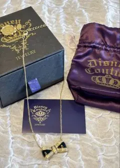Disney Couture リボン ネックレス ゴールド ブラックのサムネイル