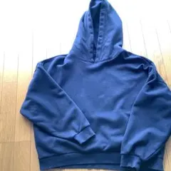 GAP 裏起毛　ネイビー 無地　フード付きパーカー