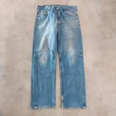 リーバイス501 W38 エルパソ ボトム 青 90s USA 古着 17426