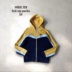 NIKE フルジップパーカー JDI イエロー ネイビー　古着　アメカジ