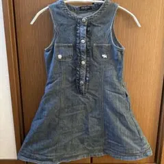 pom ponette デニムジャンバースカート 140