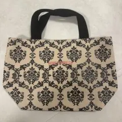 モノコムサ MONO COMME CA ダマスク柄キャンバス トートバッグ