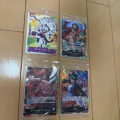 ま*き様 ワンピースカードゲーム ルフィ他 4枚セット - メルカリ