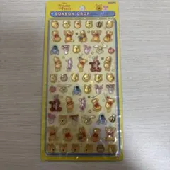 正規品✳︎ボンボンドロップシールmini くまのプーさん