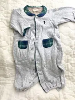 ミキハウス グレー ツーウェイオール ロンパース