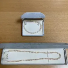 淡水パールネックレス&ブレスレット