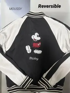 新品タグ付き✨Disney ディズニー スカジャン ミッキーマウス 刺繍 LL