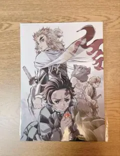 鬼滅の刃　映画鑑賞特典　描き下ろしメモリアルボードと鬼滅の刃マン2シール