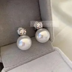 一粒パールイヤリング/ピアス結婚式 成人式卒園式 卒業式 お呼ばれ フォーマルd