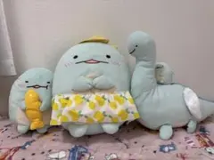 すみっコぐらし　とかげぬいぐるみ３点まとめ売り