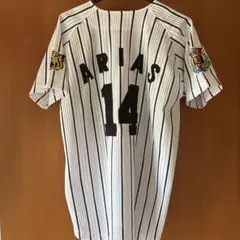 阪神タイガース　ジョージアリアス　ユニフォーム 2003優勝ワッペン外国人ホーム 2026年最新】アリアス ユニフォームの人気アイテム - メルカリ