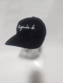 agnès b. ブラック ベースボールキャップ