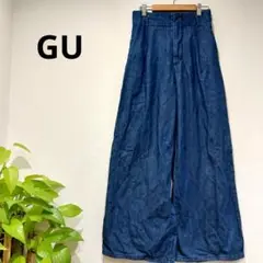 デニム ワイドパンツ