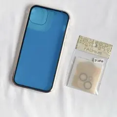 iPhone14 Plus 強化ガラスケース クリア ゴールド マグネット吸着