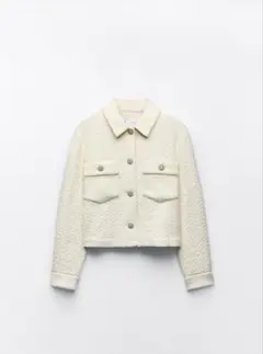 ラインストーンボタン ショートジャケット