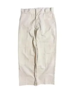 Dickies ディッキーズ ダブルニー ホワイト W30L30 ルーズフィット
