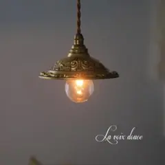 Bフランスアンティーク レリーフ模様 ミニシャンデリア/ランプシェード