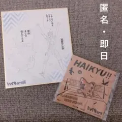 ハイキュー　日向翔陽　影山飛雄 ピンバッジ　色紙　ハイキュー展　ゆるパレット