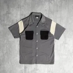 美品 ドライボーンズ カスリ 絣 ハンドステッチ オープンカラー シャツ L 美品 ドライボーンズ カスリ 絣 ハンドステッチ オープンカラー シャツ