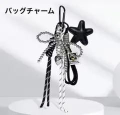 じゃらじゃら　バッグチャーム　キーホルダー　星　リボン　韓国　かわいい