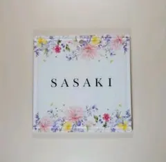 アルコールインクアートデザインアクリル表札＊4辺45度斜めカット