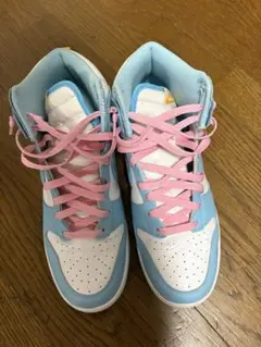Nike ハイカットスニーカー 水色/白/ピンク