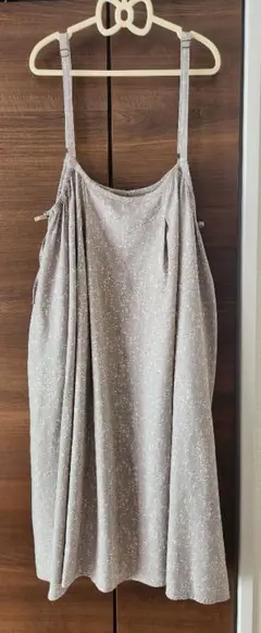 美品 サマンサモスモス　SM2　小花柄　キャミワンピース　グレー　レーヨン　春服