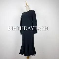 BIRTHDAY BASH パール ペプラム ニット ワンピース