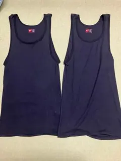 【開封済、未着用】Hanes タンクトップ 2枚セット ブラック Mサイズのサムネイル