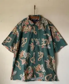 90s POLO SPORT 開襟　オープンカラーアロハシャツ　ラルフローレン